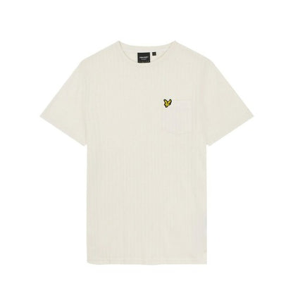 Front - Lyle & Scott Mens Textured Stripe T-Shirt