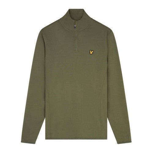 Front - Lyle & Scott Mens Technical Quarter Zip Midlayer