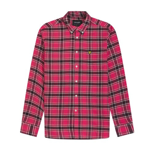Front - Lyle & Scott Mens Checked Flannel Shirt