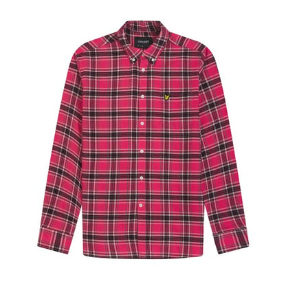 Front - Lyle & Scott Mens Checked Flannel Shirt