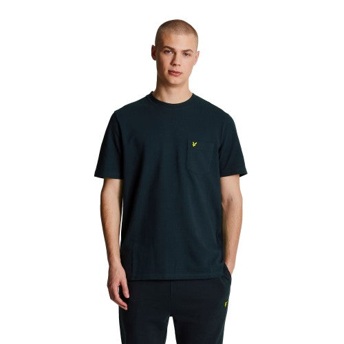 Front - Lyle & Scott Mens Plain Pique Pocket T-Shirt