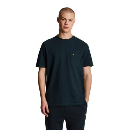 Front - Lyle & Scott Mens Plain Pique Pocket T-Shirt