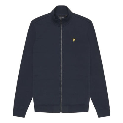 Front - Lyle & Scott Mens Baffled Stitching Track Jacket
