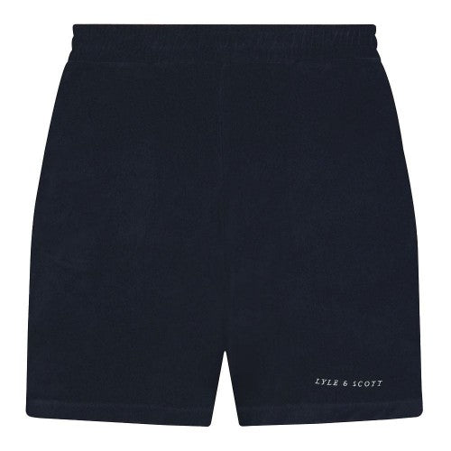 Front - Lyle & Scott Mens Towelling Shorts