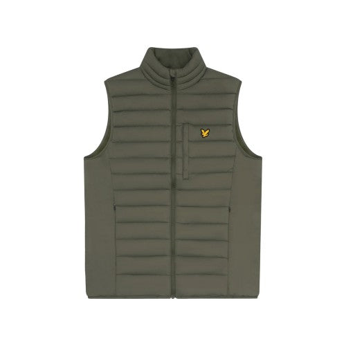 Front - Lyle & Scott Mens Stretch Quilted Sports Gilet