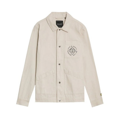 Front - Lyle & Scott Mens Stamped Work Jacket