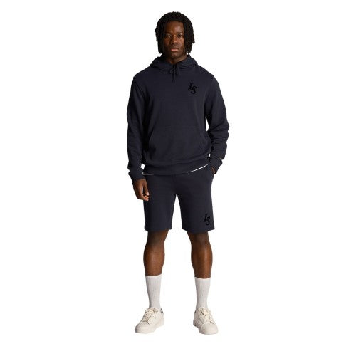 Front - Lyle & Scott Mens Club Emblem Sweat Shorts