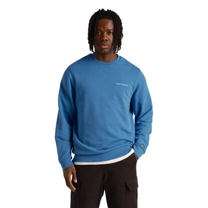 Front - Lyle & Scott Mens Embroidered Loop Back Sweatshirt