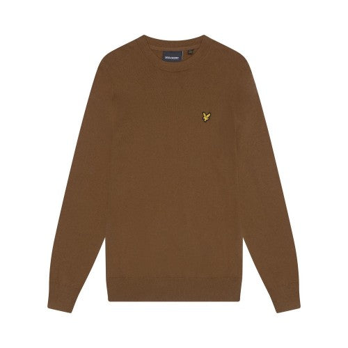 Front - Lyle & Scott Mens Cotton Merino Crew Neck Jumper