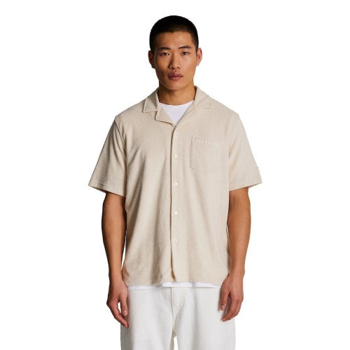 Front - Lyle & Scott Mens Resort Towelling Shirt