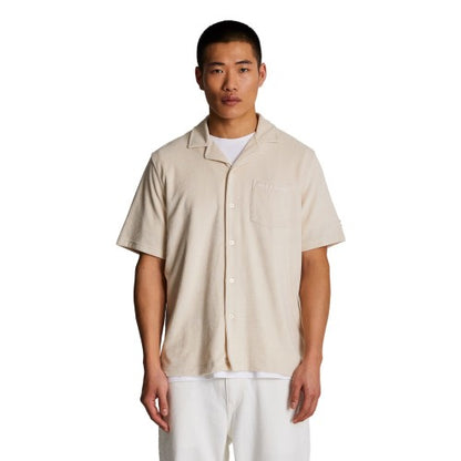 Front - Lyle & Scott Mens Resort Towelling Shirt