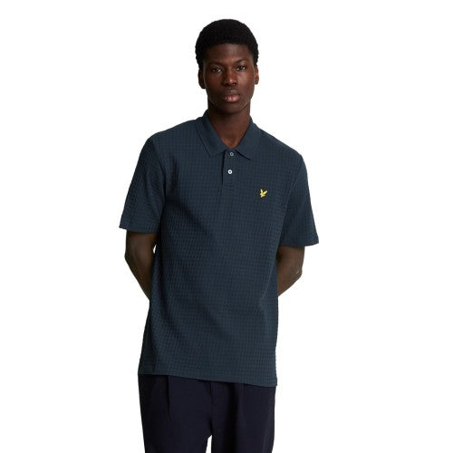 Front - Lyle & Scott Mens Micro Argyle Polo Shirt