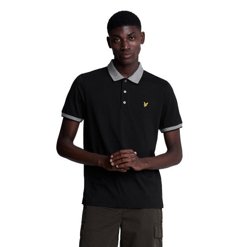 Front - Lyle & Scott Mens Logo Tipped Polo Shirt