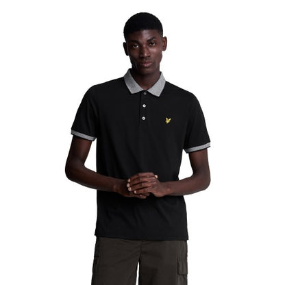 Front - Lyle & Scott Mens Logo Tipped Polo Shirt