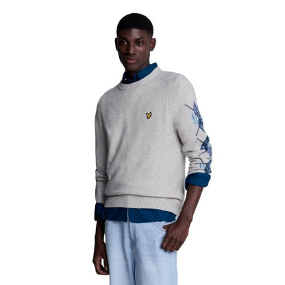 Front - Lyle & Scott Mens Argyle Long-Sleeved Jumper