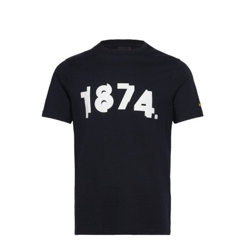 Front - Lyle & Scott Mens 1874 Printed Regular T-Shirt