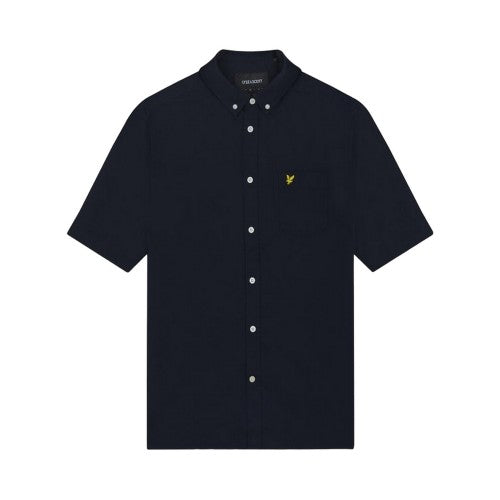 Front - Lyle & Scott Mens Oxford Short-Sleeved Shirt