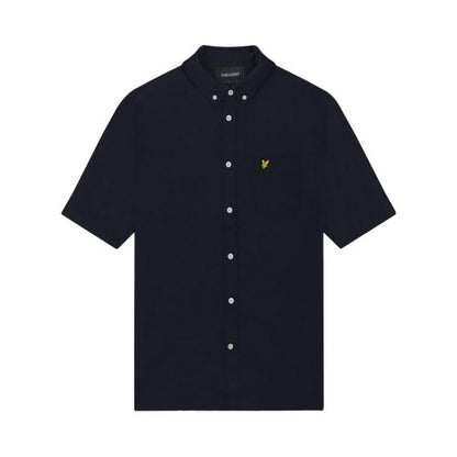 Front - Lyle & Scott Mens Oxford Short-Sleeved Shirt