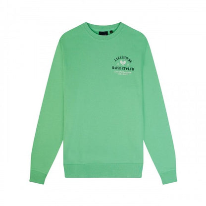 Front - Lyle & Scott Mens Racquet Club Printed Sweatshirt