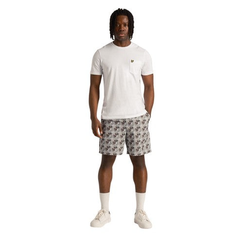 Front - Lyle & Scott Mens Resort Floral Casual Shorts