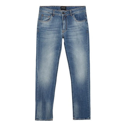Front - Lyle & Scott Mens Denim Tapered Jeans