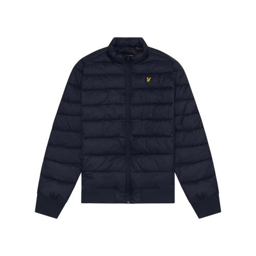 Front - Lyle & Scott Mens Funnel Neck Padded Jacket
