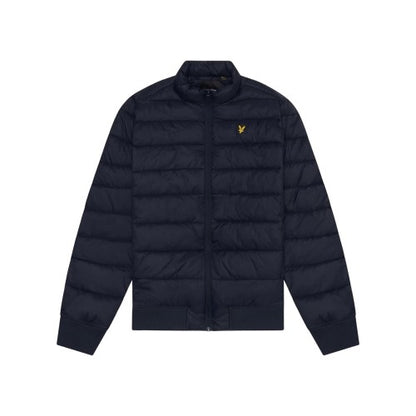Front - Lyle & Scott Mens Funnel Neck Padded Jacket