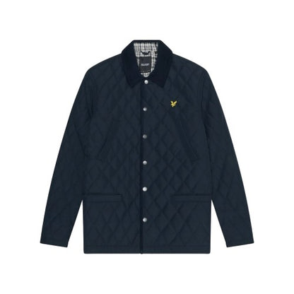 Front - Lyle & Scott Mens Quilted Padded Jacket