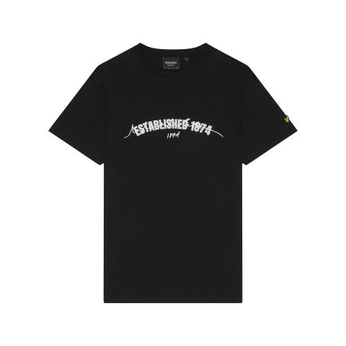 Front - Lyle & Scott Mens Established 1874 Printed T-Shirt