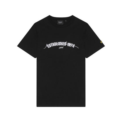 Front - Lyle & Scott Mens Established 1874 Printed T-Shirt