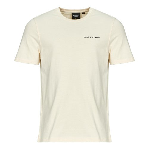 White - Front - Lyle & Scott Mens Script T-Shirt