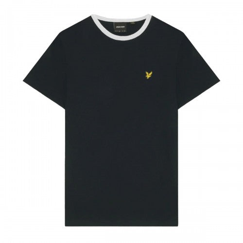 Front - Lyle & Scott Mens Ringer T-Shirt