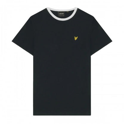 Front - Lyle & Scott Mens Ringer T-Shirt