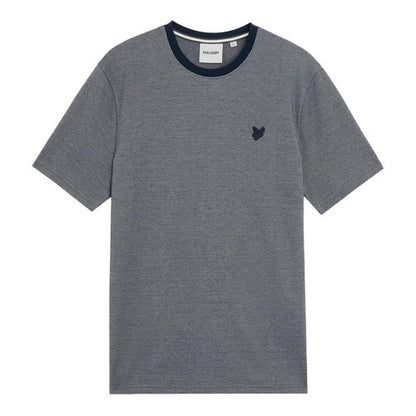 Front - Lyle & Scott Mens Pique Interlocking T-Shirt