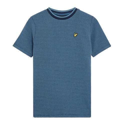 Front - Lyle & Scott Boys Two Tone Waffle T-Shirt
