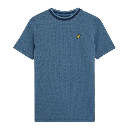 Front - Lyle & Scott Boys Two Tone Waffle T-Shirt