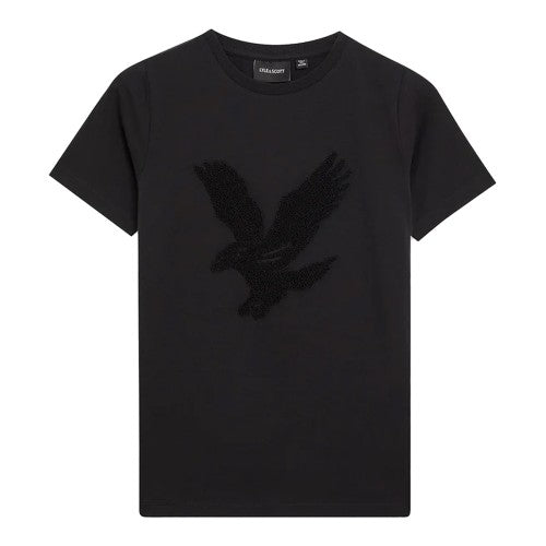 Front - Lyle & Scott Boys Eagle Towelling T-Shirt