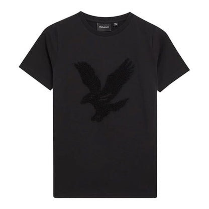 Front - Lyle & Scott Boys Eagle Towelling T-Shirt