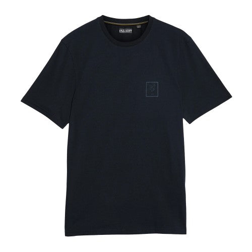 Front - Lyle & Scott Mens Logo Rubberised T-Shirt