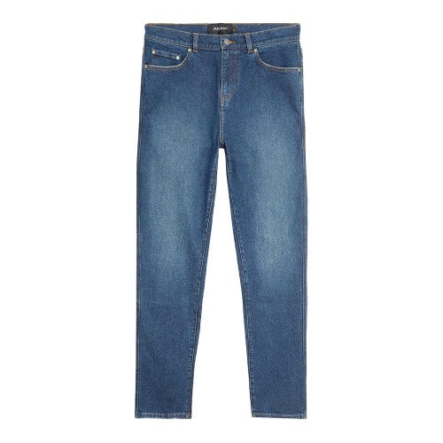 Indigo - Front - Lyle & Scott Mens Denim 5 Pockets Slim Jeans