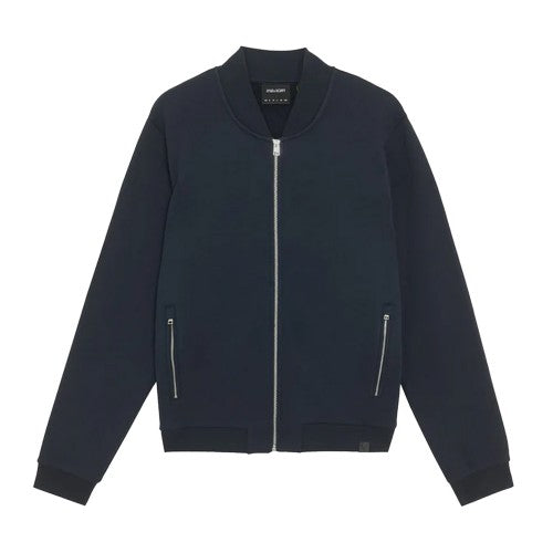 Front - Lyle & Scott Mens Half Jersey Raglan Bomber Jacket