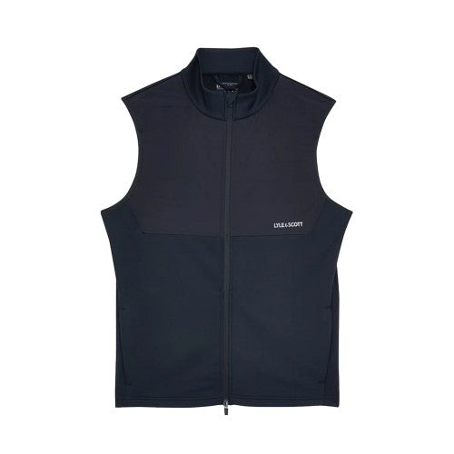 Front - Lyle & Scott Mens Windproof Golf Gilet
