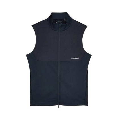 Front - Lyle & Scott Mens Windproof Golf Gilet