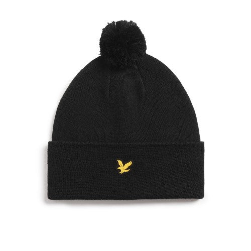 Front - Lyle & Scott Mens Merino Blend Golf Beanie