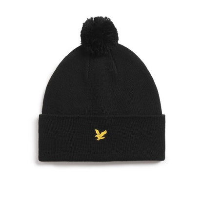 Front - Lyle & Scott Mens Merino Blend Golf Beanie