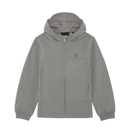 Front - Lyle & Scott Boys Tonal Eagle Soft Shell Jacket