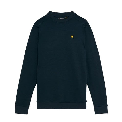 Jet Black - Front - Lyle & Scott Boys Brushed Fleece Crew Neck Sweatshirt