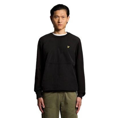 Front - Lyle & Scott Mens Hybrid Raglan Sweatshirt