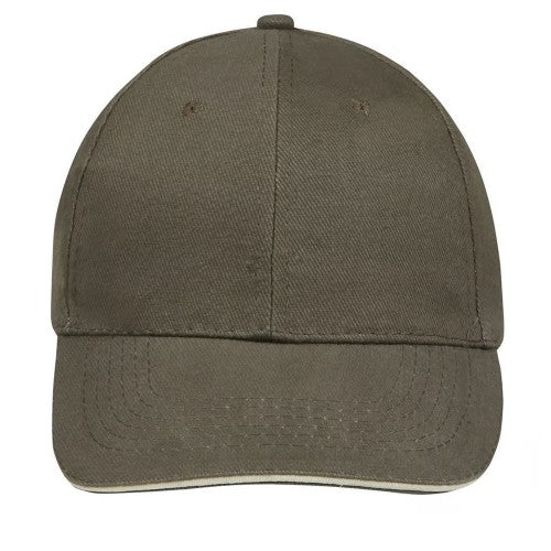 Front - SOLS Buffalo 6 Panel Baseball Cap