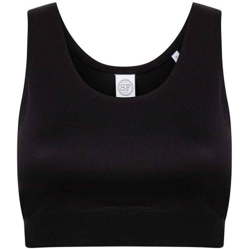 Front - Skinni Fit Womens/Ladies Fashion Crop Top
